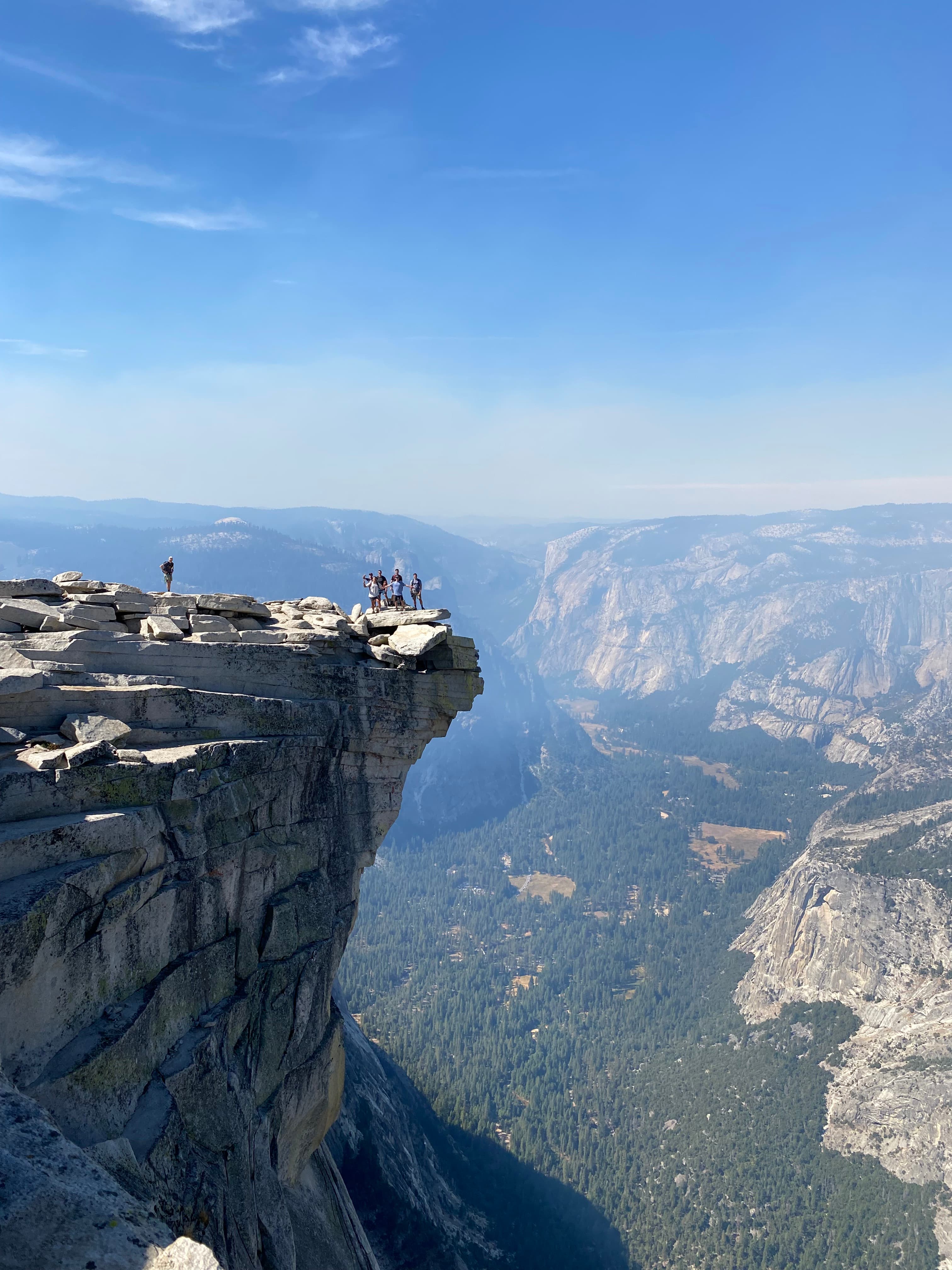 Kevin Holst and friends on top of Half Dome
